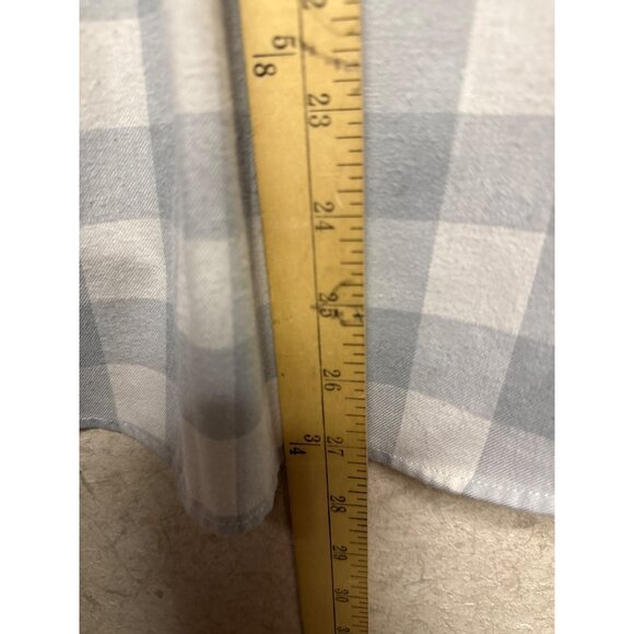 Vineyard Vines Women's Shirt Performance Relaxed Button Down Grey Plaid Size 2 - Picture 7 of 9